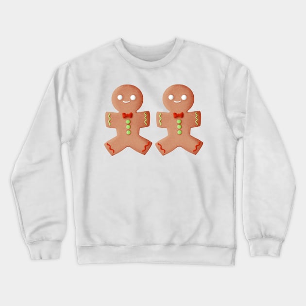 Gingerbread lgbt male couple Crewneck Sweatshirt by Sgrel-art